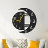 Elegant Moon Design Wall Clock