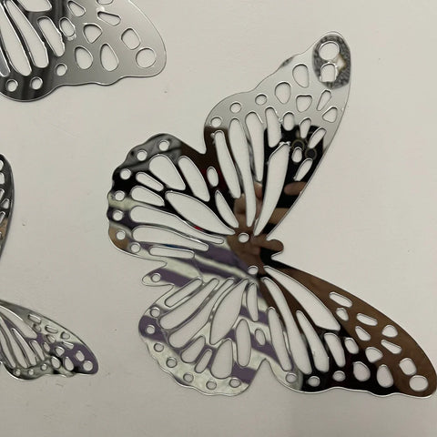 Beautiful Acrylic Mirror butterflies set for Wall Decor