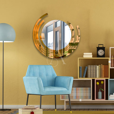Luxury Elegant Round Wall Décor Mirror