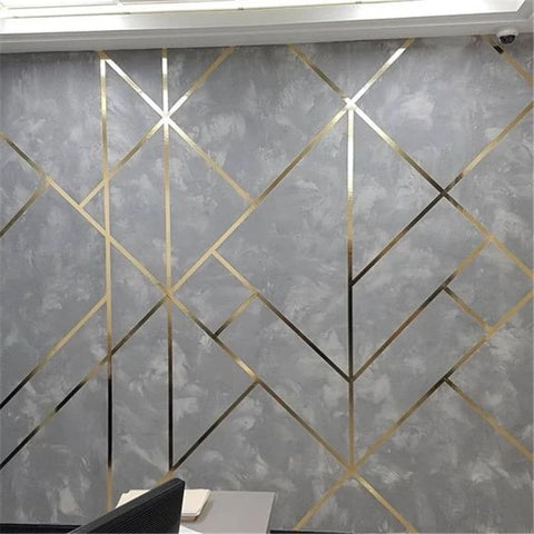 DIY Acrylic Mirror Strips Wall Décor