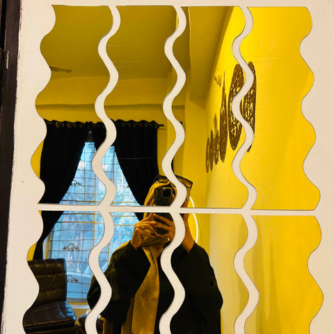 Zig Zag Design Acrylic Wall Decor