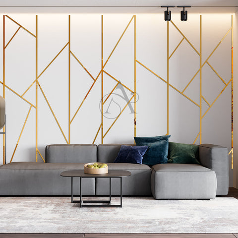 Acrylic Mirror Strips Wall Art