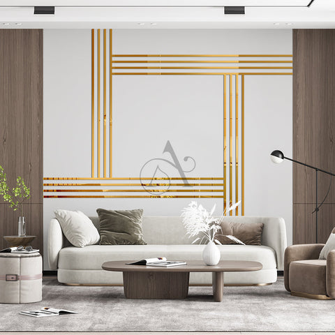 Acrylic Mirror Strips Wall Art