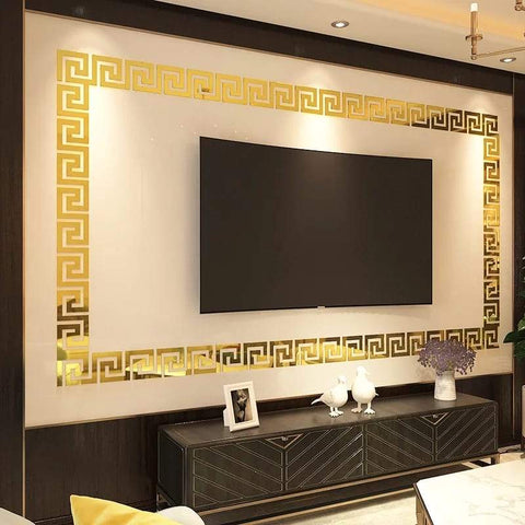 Acrylic Border Mirror Wall Decor