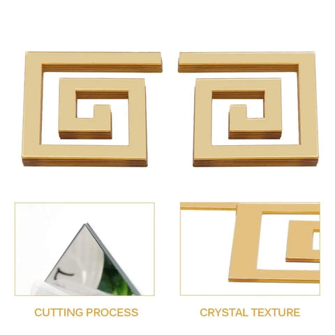 Acrylic Border Mirror Wall Decor
