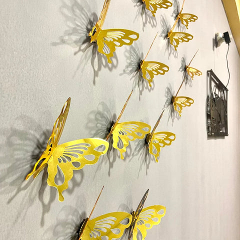 Acrylic Mirror Butterfly Wall Art – Elegant 3D DIY Decoration