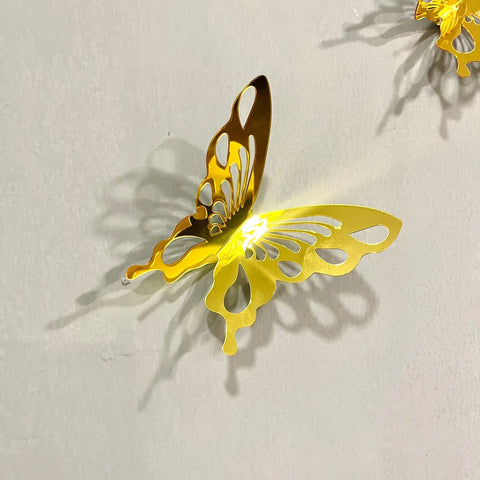 Acrylic Mirror Butterfly Wall Art – Elegant 3D DIY Decoration