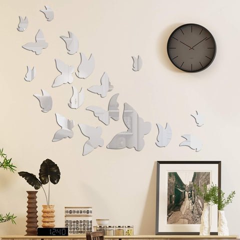 Acrylic Mirror Butterfly Wall Stickers – Elegant Home Decoration