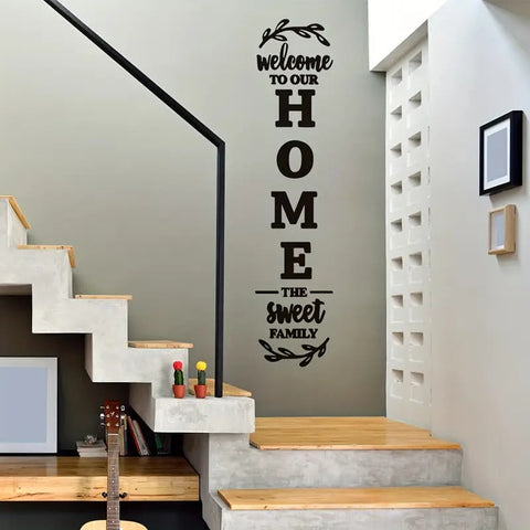 Welcome to Our Home – Sweet Family MDF Laser-Cut Wall Art