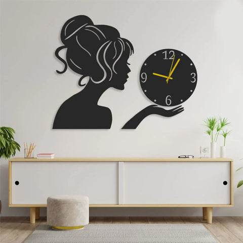 Beautiful Girl Wall Clock