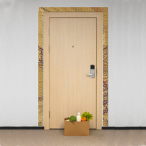 Versace Style Border Greek Mirror Wall Sticker