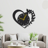 Beautiful Butterflies In Heart Wall Clock
