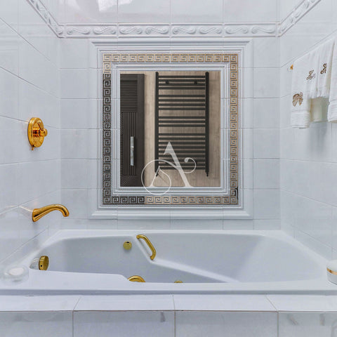 Versace Style Border Greek Mirror Wall Sticker
