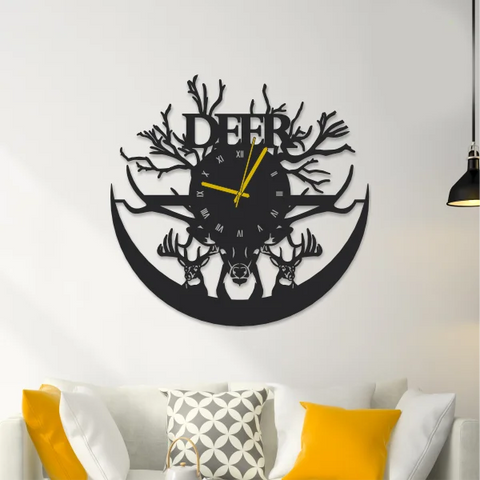 Unique Deer Wall Clock